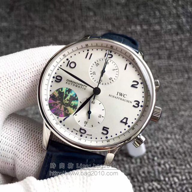 IWC手錶 V4版 IWC萬國葡萄牙系列 自動機械計時跑秒腕表3714 IW371445 萬國男表 萬國高端機械男士腕表  hds1159